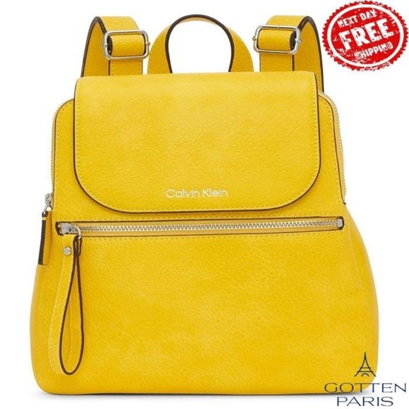 Calvin Klein Handbags - Calvin Klein Garnet Backpack Daffodil Women's Bag
